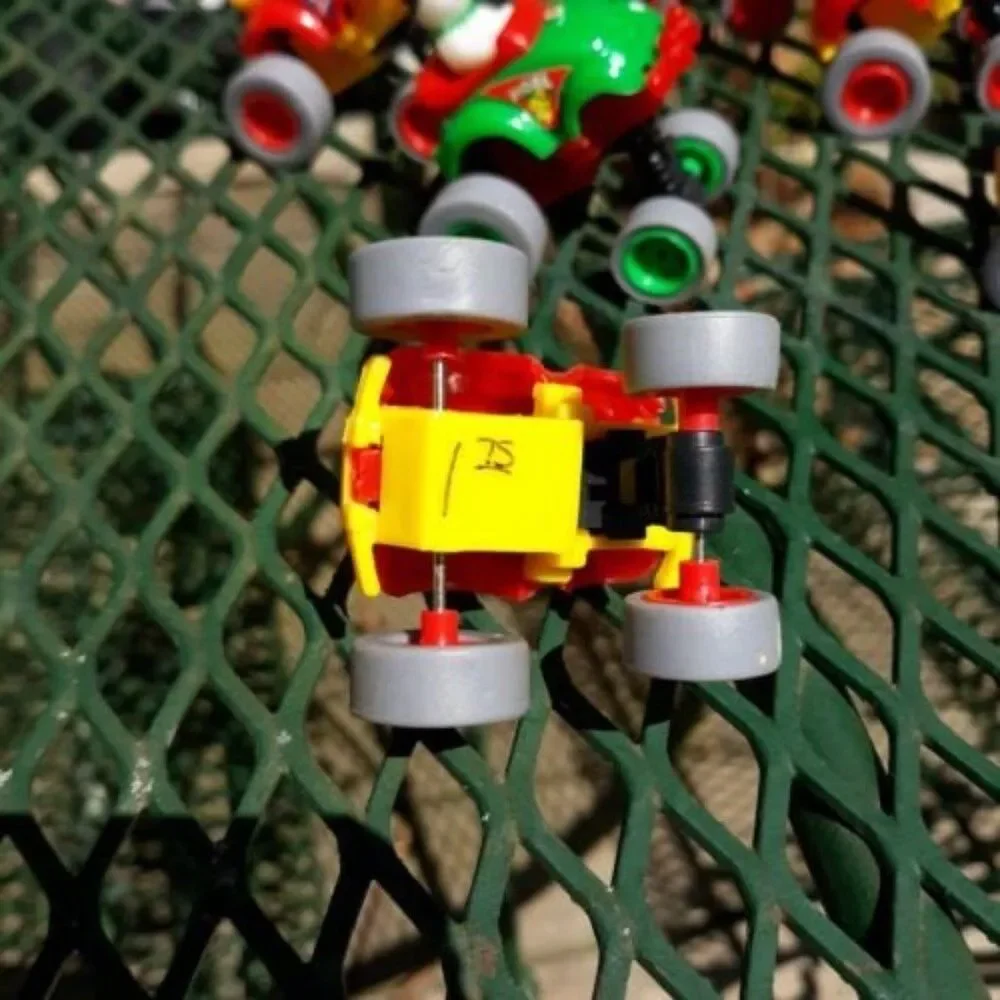 Press 'n Go Christmas Cars Lot Of 9 with Display Box Santa and Snowman Drivers
